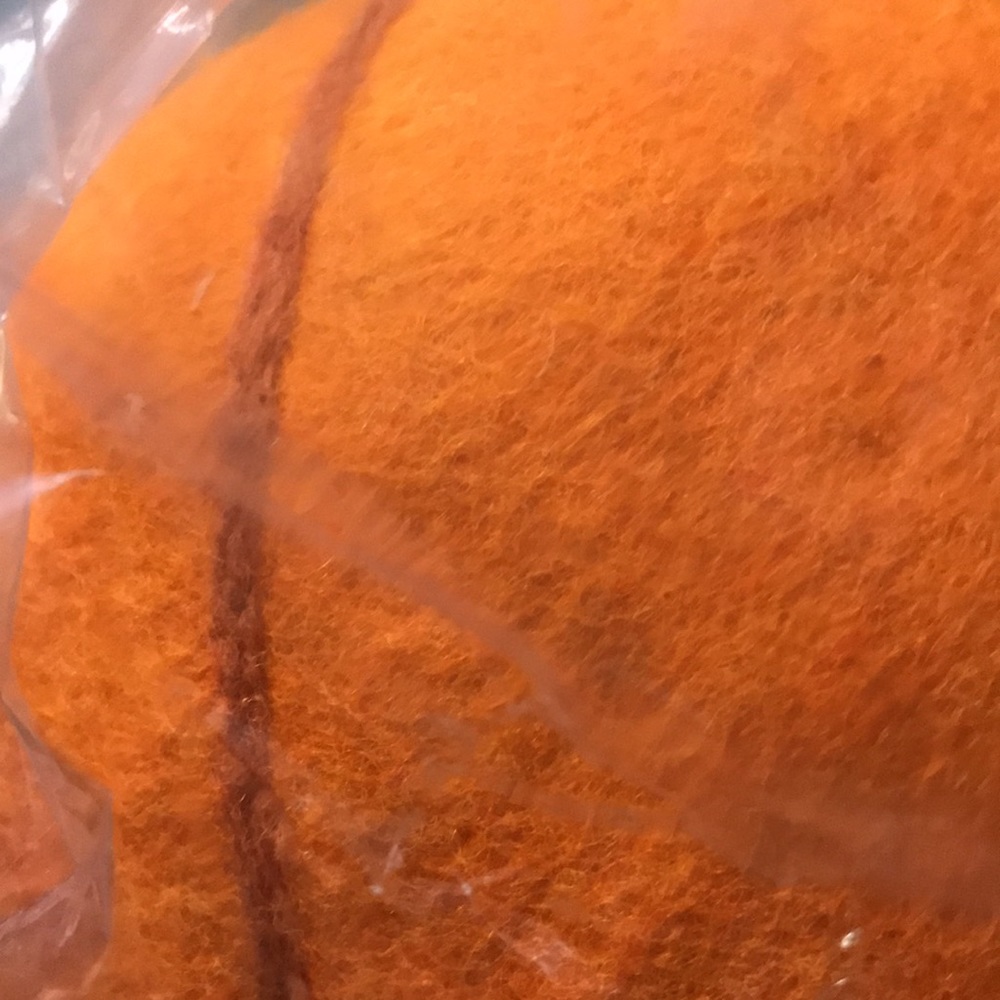 Pottery Barn kids Exclusive Handmade Orange Jack-O'-Lantern Wool Felt Pumpkin - Picture 14 of 16